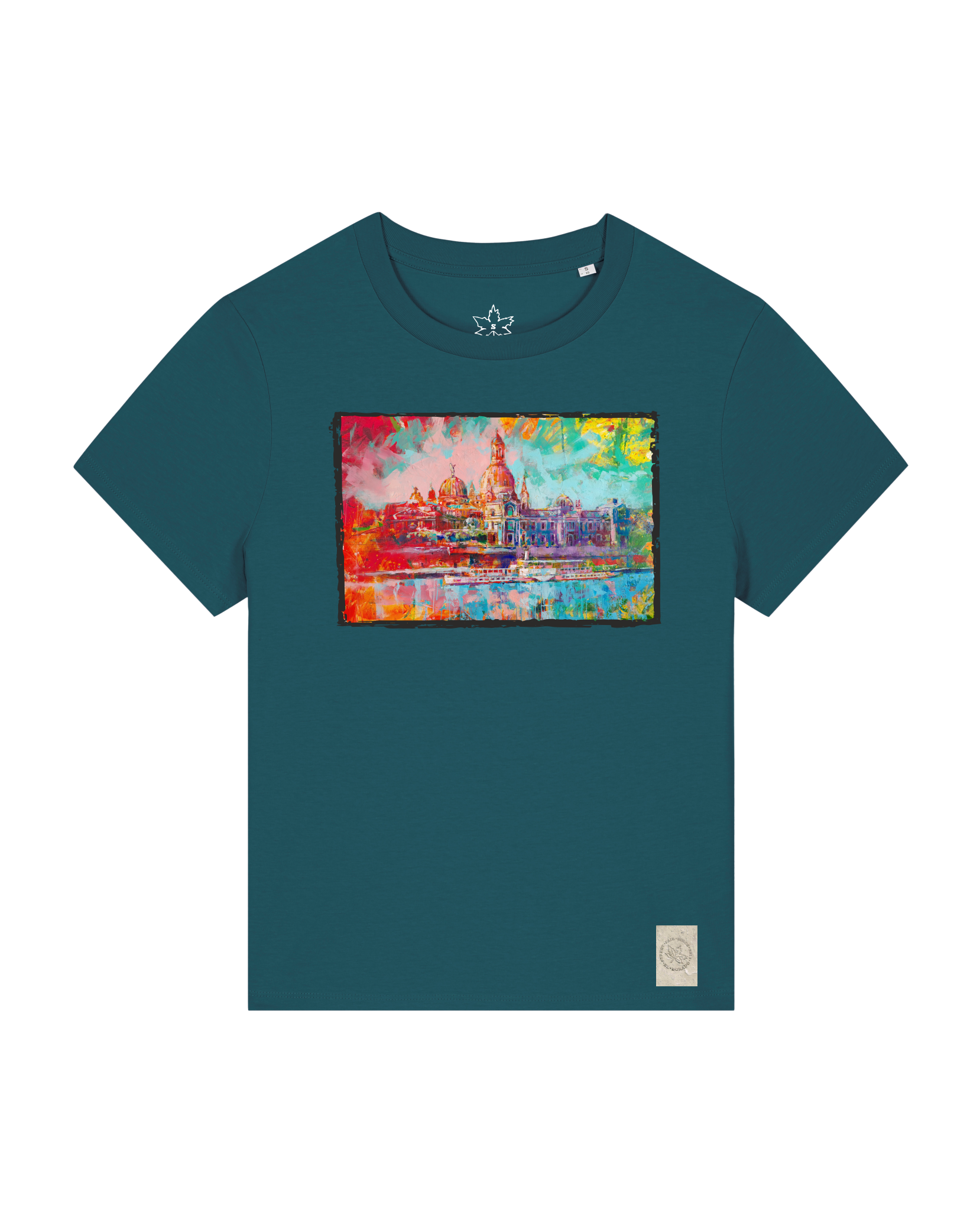bio-female-medium fit-tshirt-dresden-sttw172-nordmanntanne-front