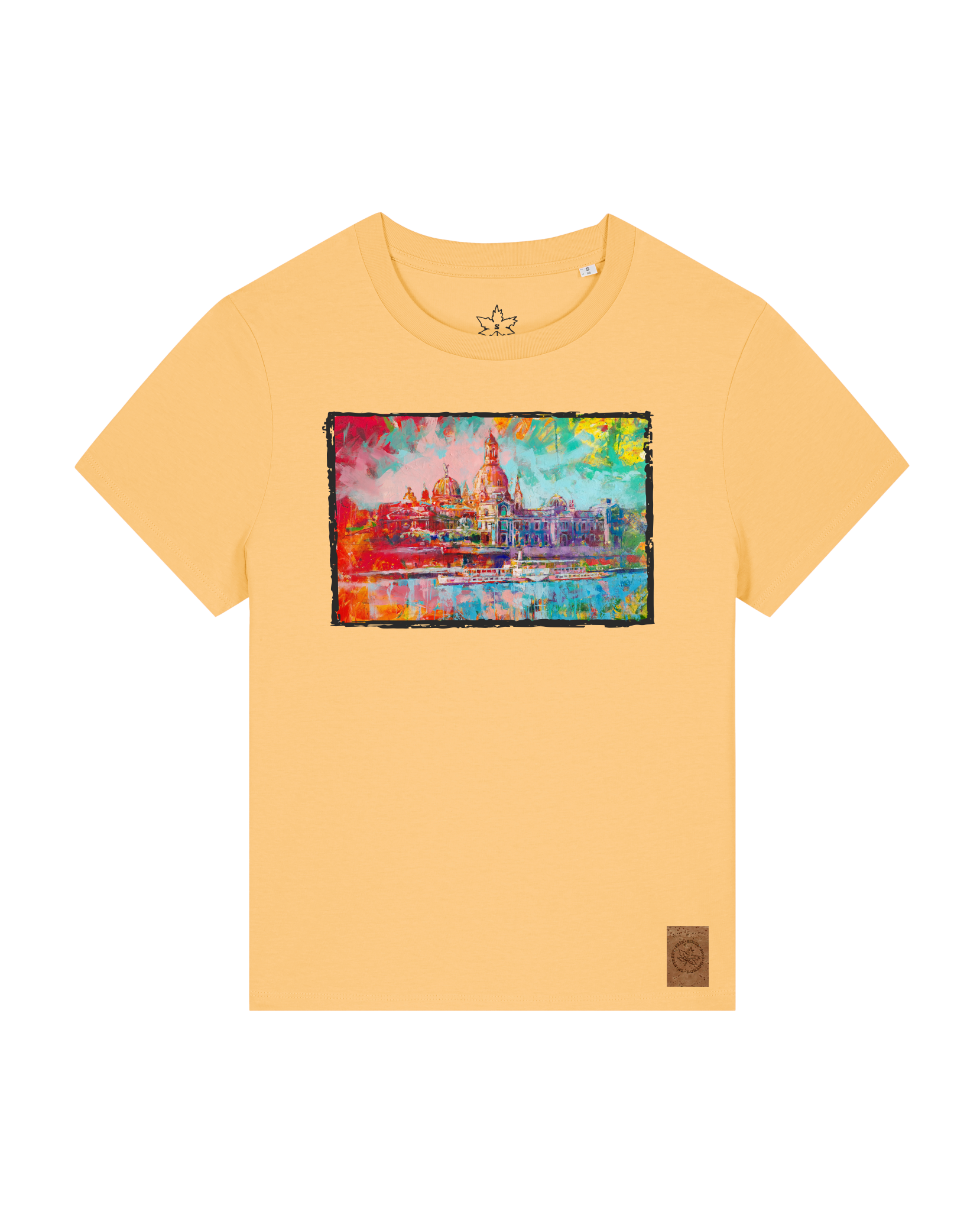 bio-female-medium fit-tshirt-dresden-sttw172-senfkorn-front