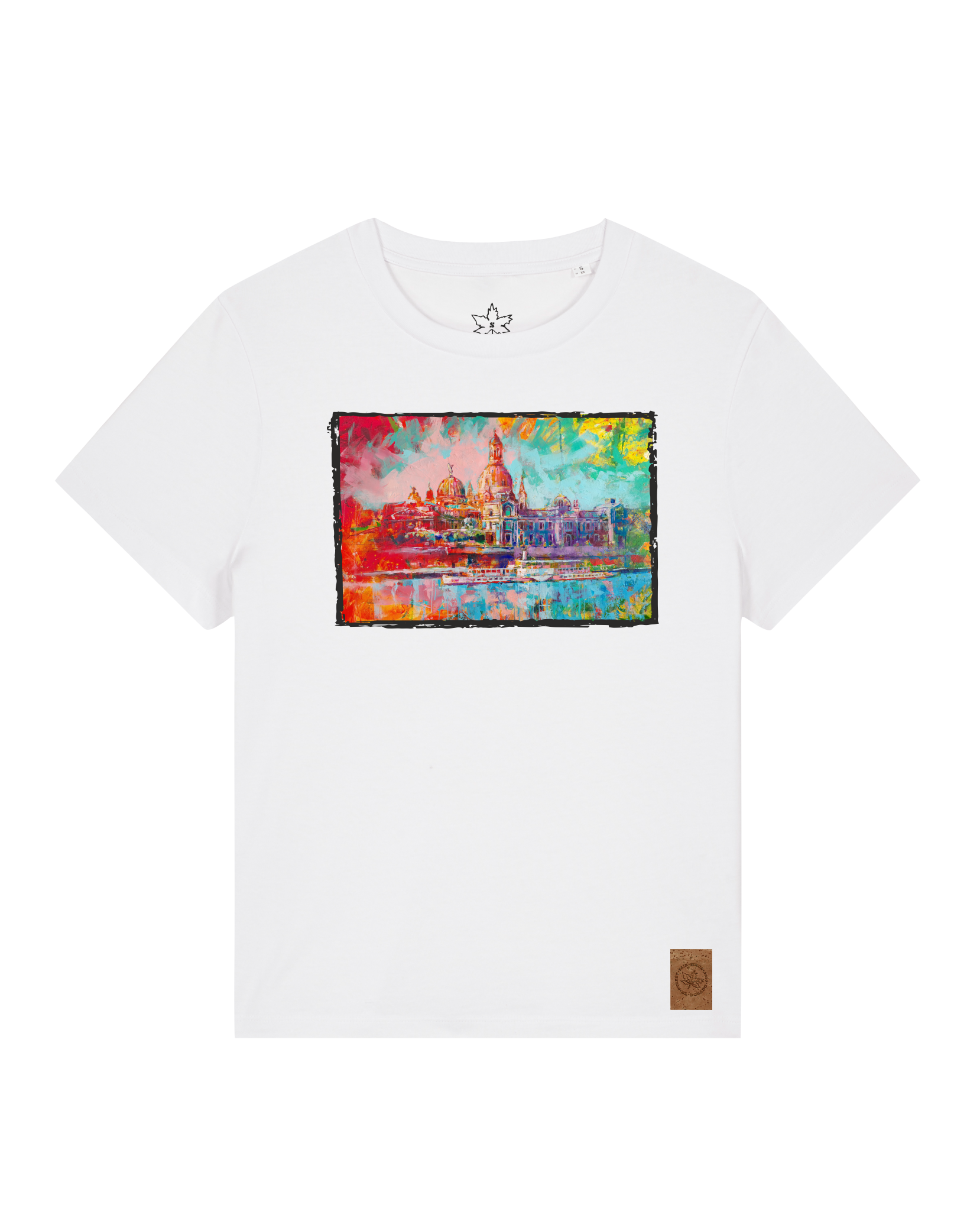 bio-female-medium fit-tshirt-dresden-sttw172-weiß-front