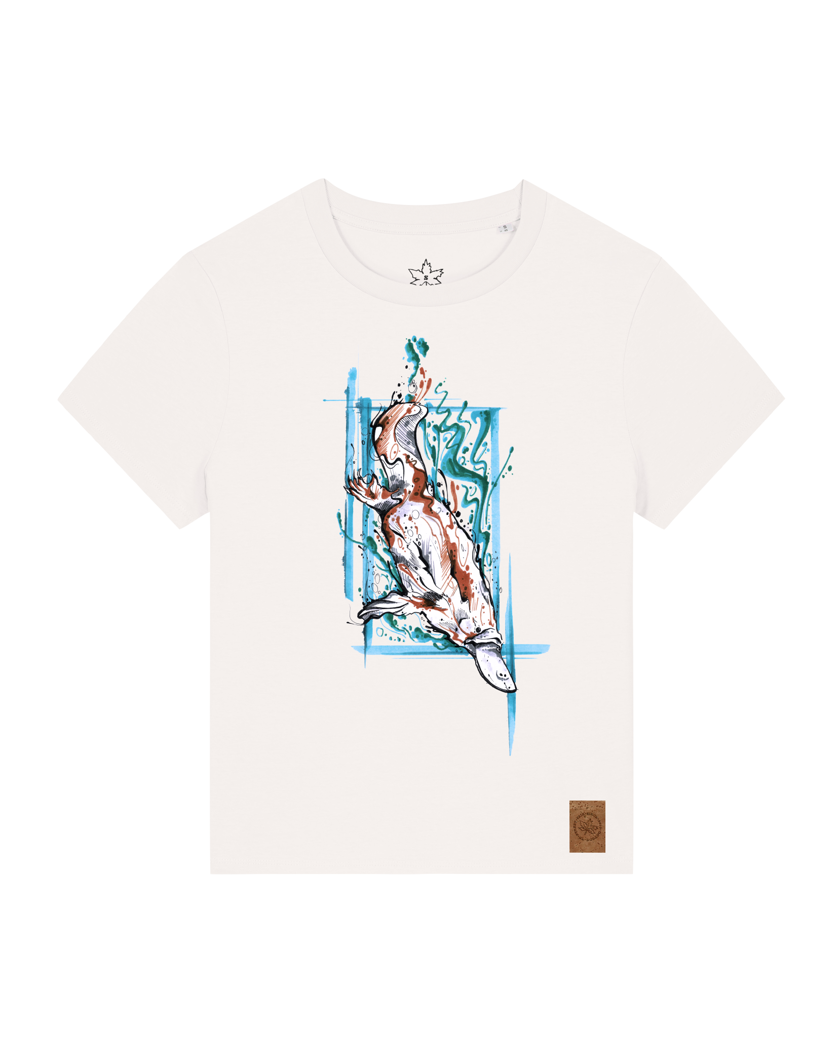 bio-female-medium fit-tshirt-duckbilly platy-sttw172-bio ei-front