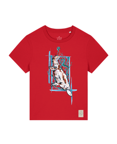 bio-female-medium fit-tshirt-duckbilly platy-sttw172-erdbeere-front