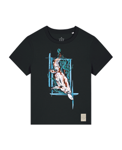 bio-female-medium fit-tshirt-duckbilly platy-sttw172-schwarz-front