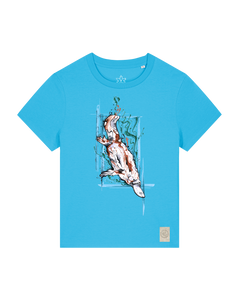 bio-female-medium fit-tshirt-duckbilly platy-sttw172-wasserblau-front