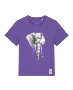 bio-female-medium fit-tshirt-elefant-sttw172-blaukraut-front