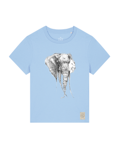 bio-female-medium fit-tshirt-elefant-sttw172-lagune-front