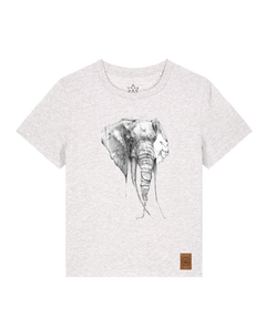 bio-female-medium fit-tshirt-elefant-sttw172-rennmaus-front