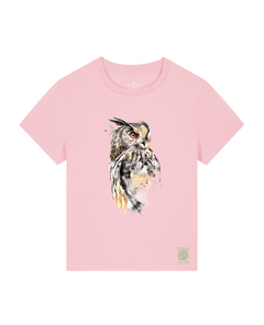 bio-female-medium fit-tshirt-eule-sttw172-flamingo-front