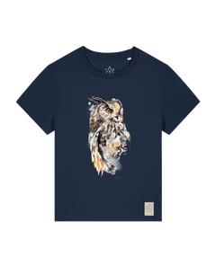 bio-female-medium fit-tshirt-eule-sttw172-marine-front