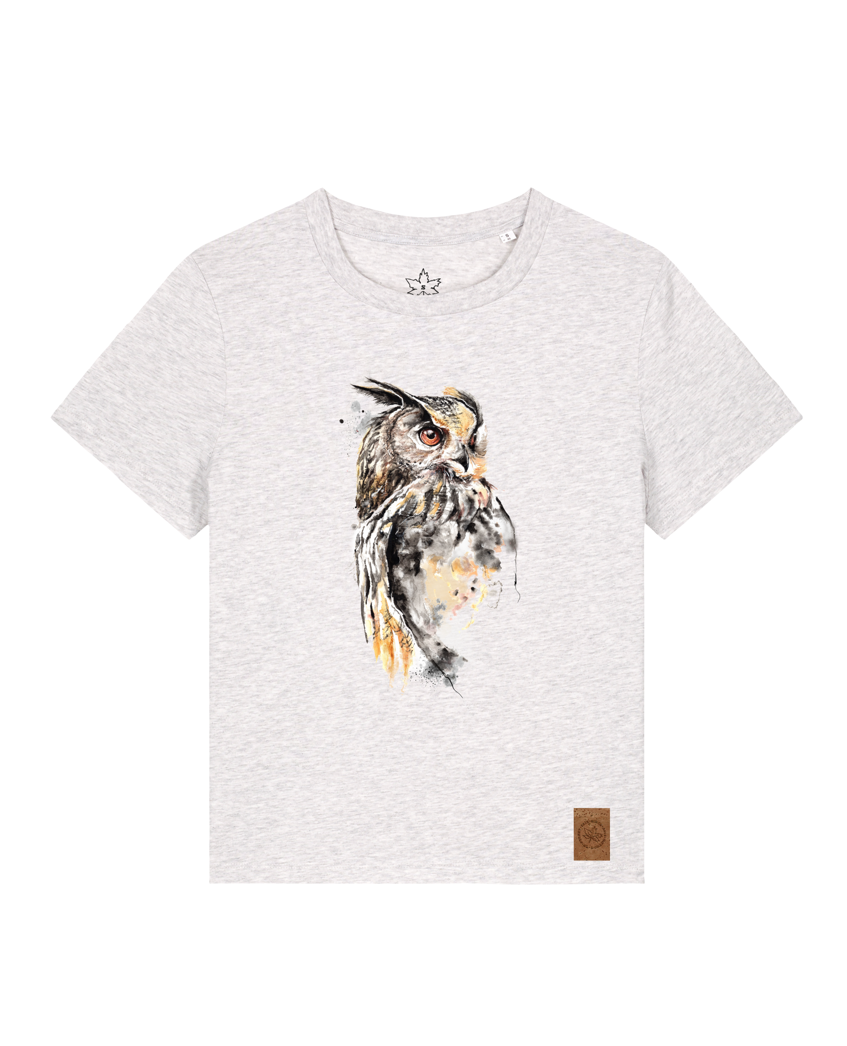 bio-female-medium fit-tshirt-eule-sttw172-rennmaus-front