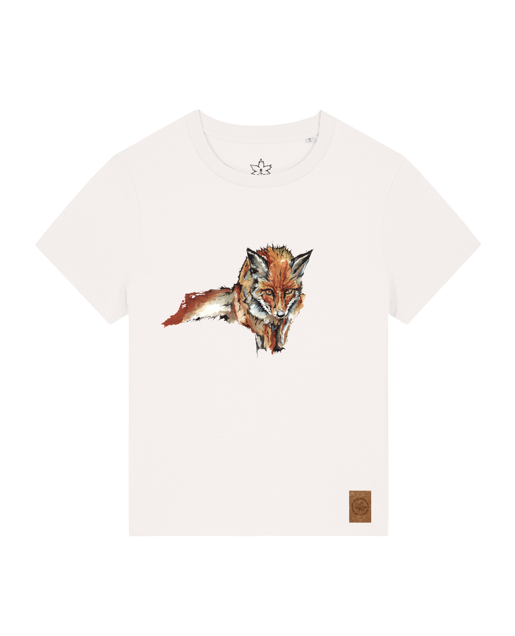 bio-female-medium fit-tshirt-fox views-sttw172-bio ei-front