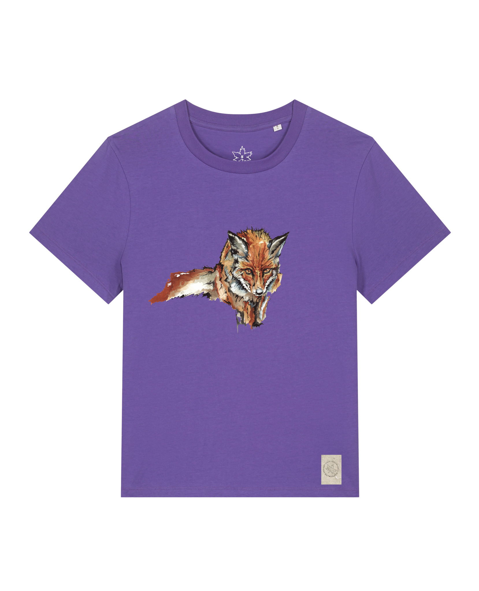 bio-female-medium fit-tshirt-fox views-sttw172-blaukraut-front