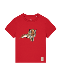 bio-female-medium fit-tshirt-fox views-sttw172-erdbeere-front