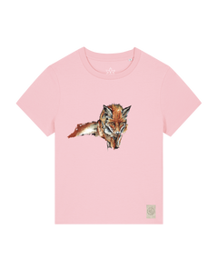 bio-female-medium fit-tshirt-fox views-sttw172-flamingo-front