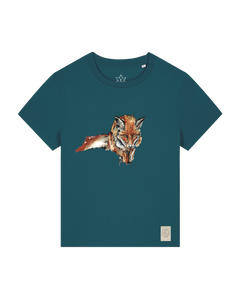 bio-female-medium fit-tshirt-fox views-sttw172-nordmanntanne-front