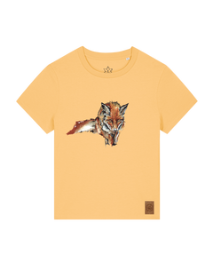 bio-female-medium fit-tshirt-fox views-sttw172-senfkorn-front