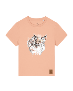 bio-female-medium fit-tshirt-fuchspaar-sttw172-agyptische keramik-front