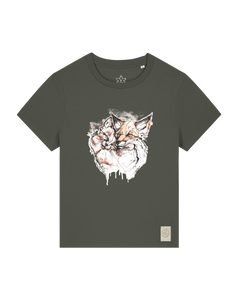 bio-female-medium fit-tshirt-fuchspaar-sttw172-grunkohl-front