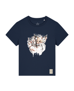 bio-female-medium fit-tshirt-fuchspaar-sttw172-marine-front
