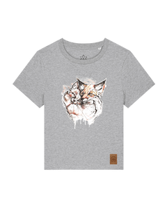 bio-female-medium fit-tshirt-fuchspaar-sttw172-mausgrau-front