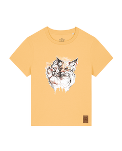 bio-female-medium fit-tshirt-fuchspaar-sttw172-senfkorn-front
