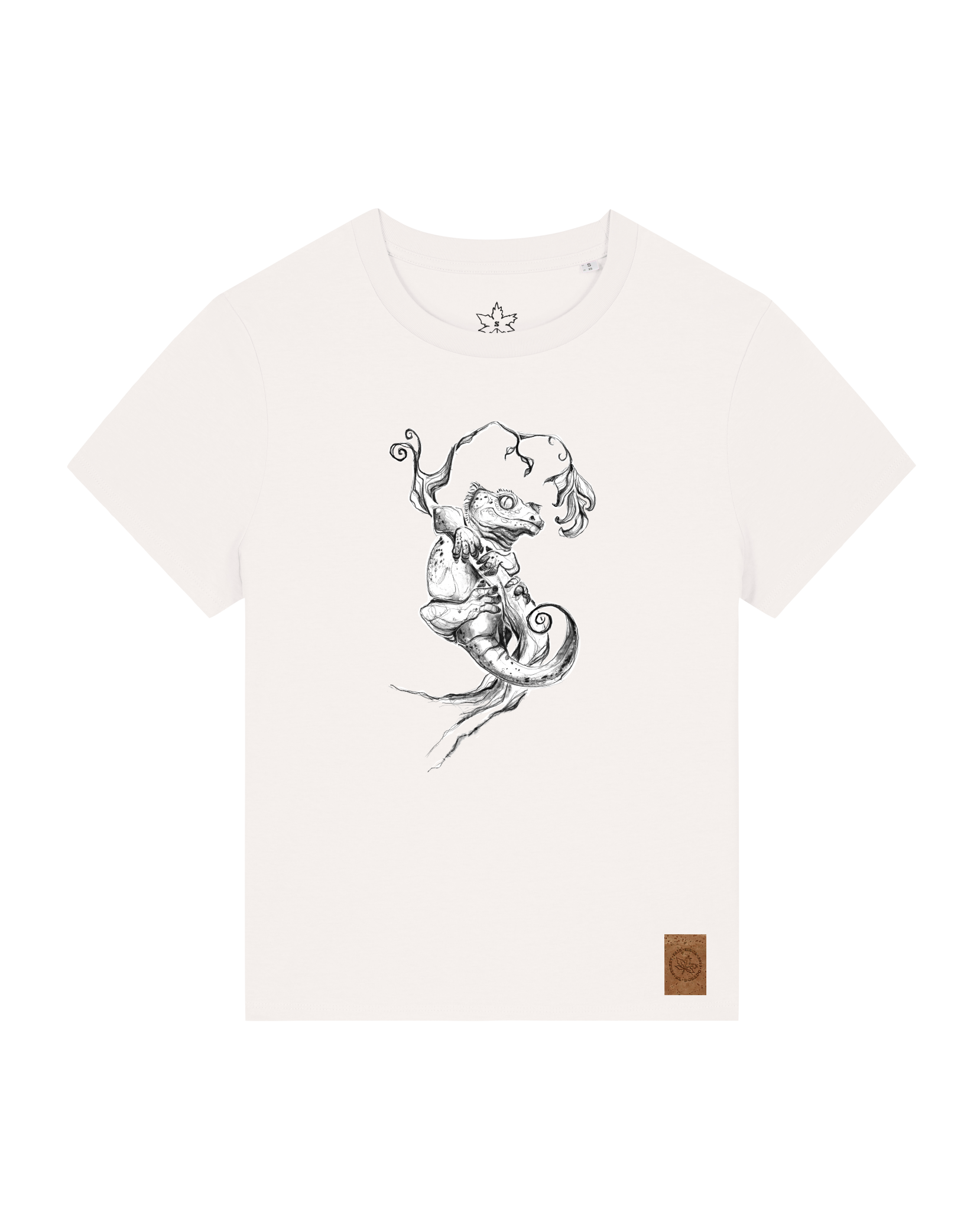 bio-female-medium fit-tshirt-gecko-sttw172-bio ei-front
