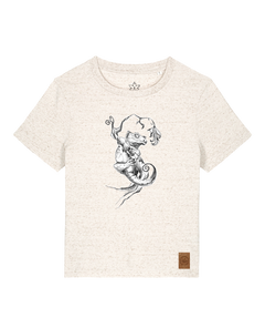 bio-female-medium fit-tshirt-gecko-sttw172-elbsandstein-front