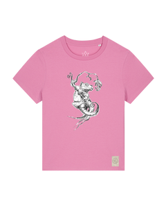 bio-female-medium fit-tshirt-gecko-sttw172-kaugummi-front