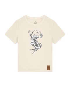 bio-female-medium fit-tshirt-gecko-sttw172-natur-front