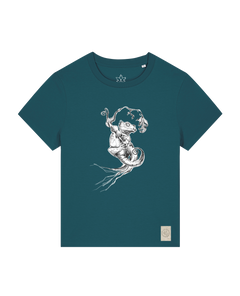 bio-female-medium fit-tshirt-gecko-sttw172-nordmanntanne-front