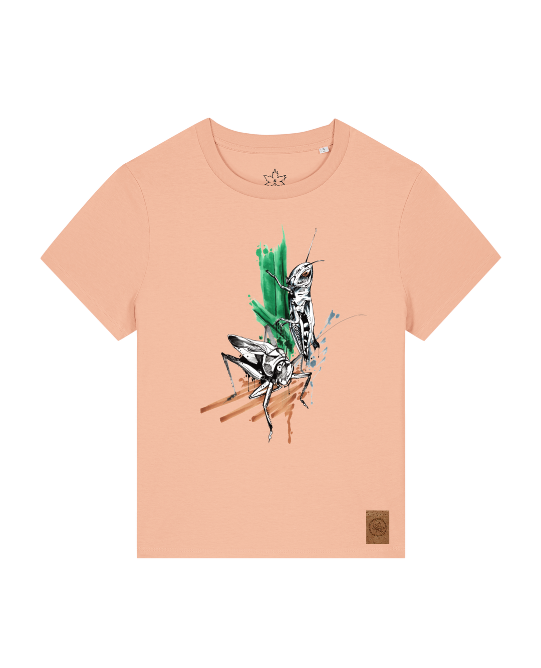 bio-female-medium fit-tshirt-grassland population-sttw172-agyptische keramik-front