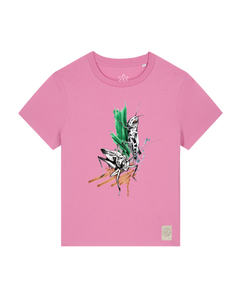 bio-female-medium fit-tshirt-grassland population-sttw172-kaugummi-front
