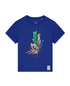 bio-female-medium fit-tshirt-grassland population-sttw172-kornblume-front