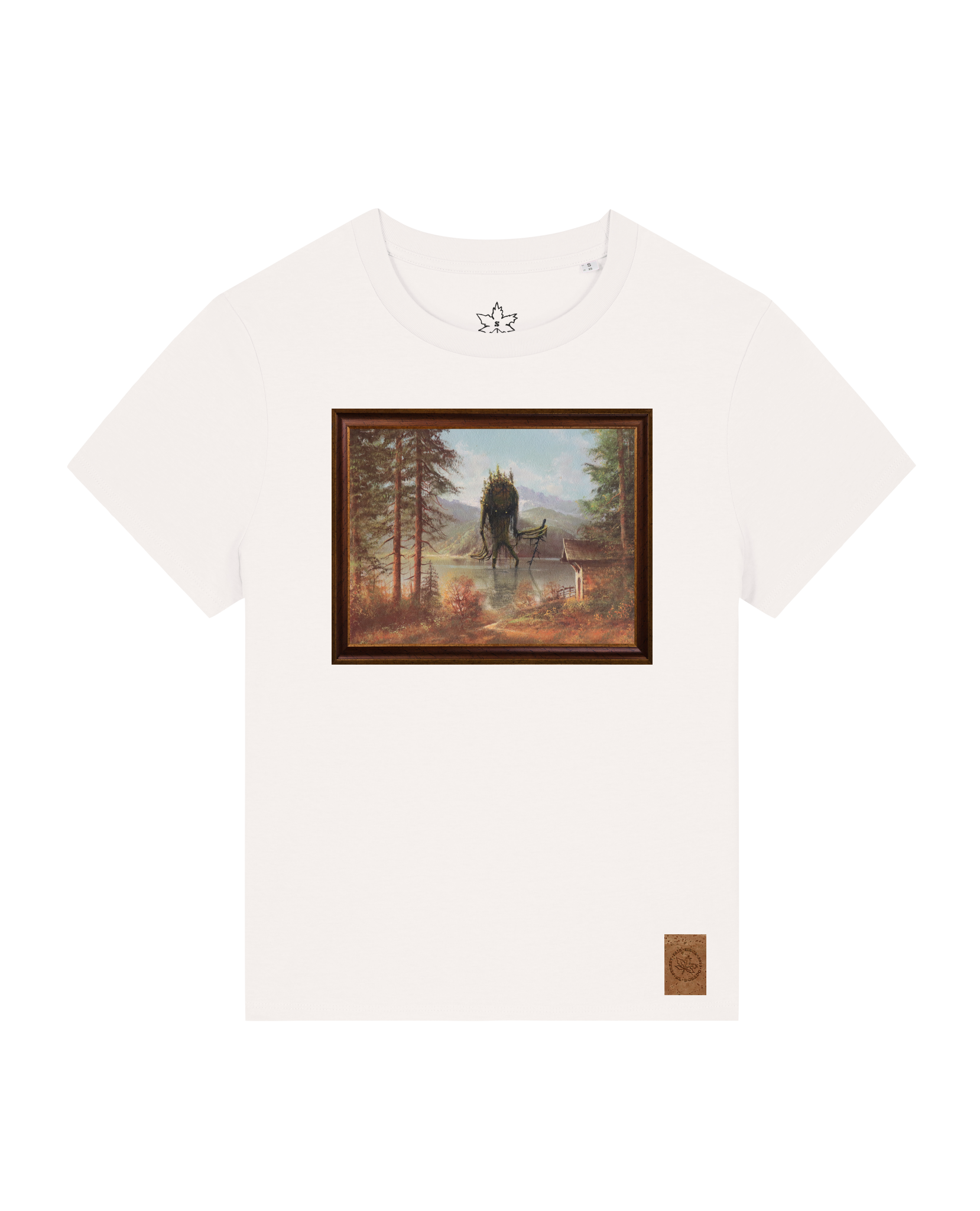 bio-female-medium fit-tshirt-herbst im riesengebirge-sttw172-bio ei-front