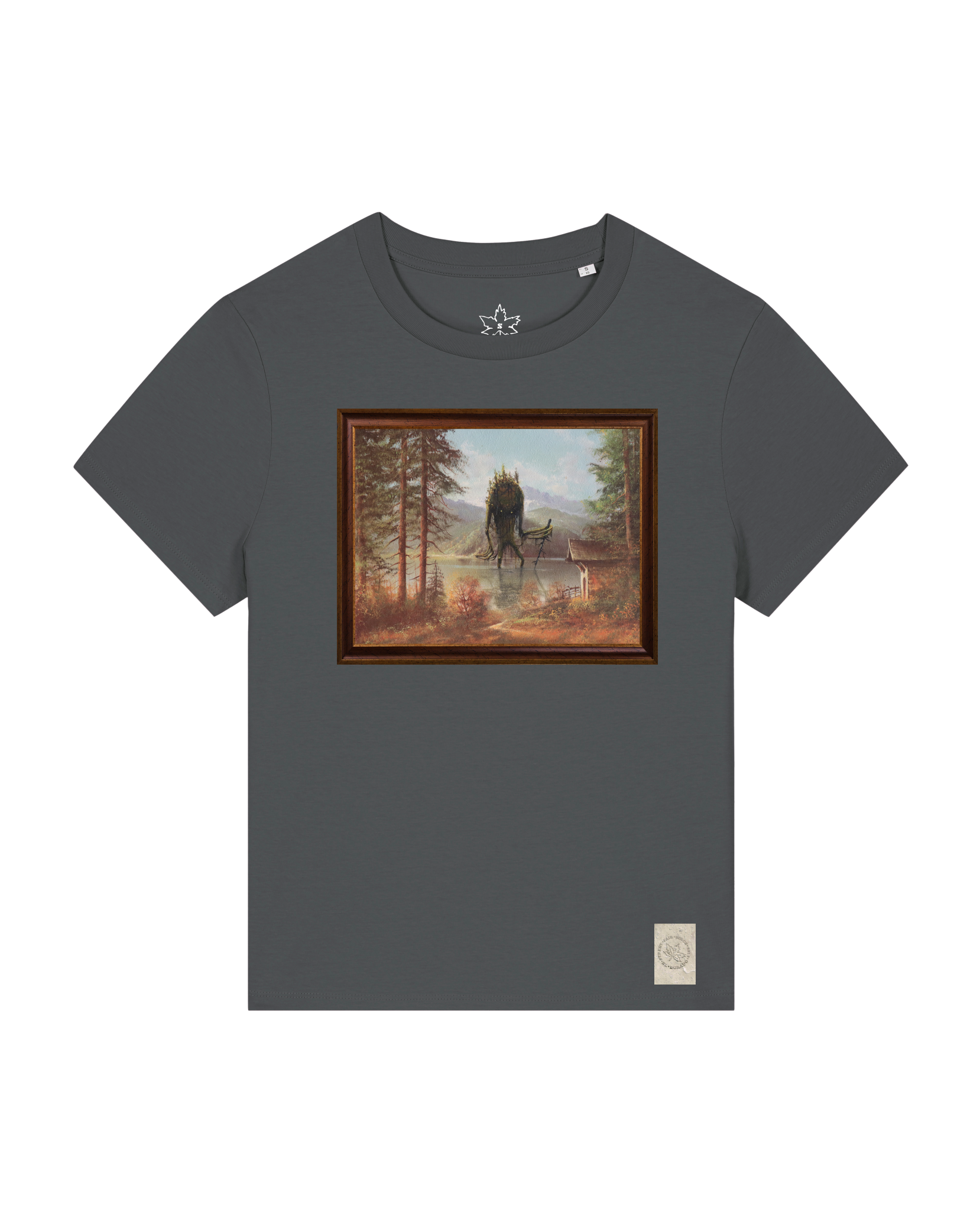 bio-female-medium fit-tshirt-herbst im riesengebirge-sttw172-eisen-front