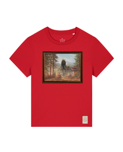 bio-female-medium fit-tshirt-herbst im riesengebirge-sttw172-erdbeere-front