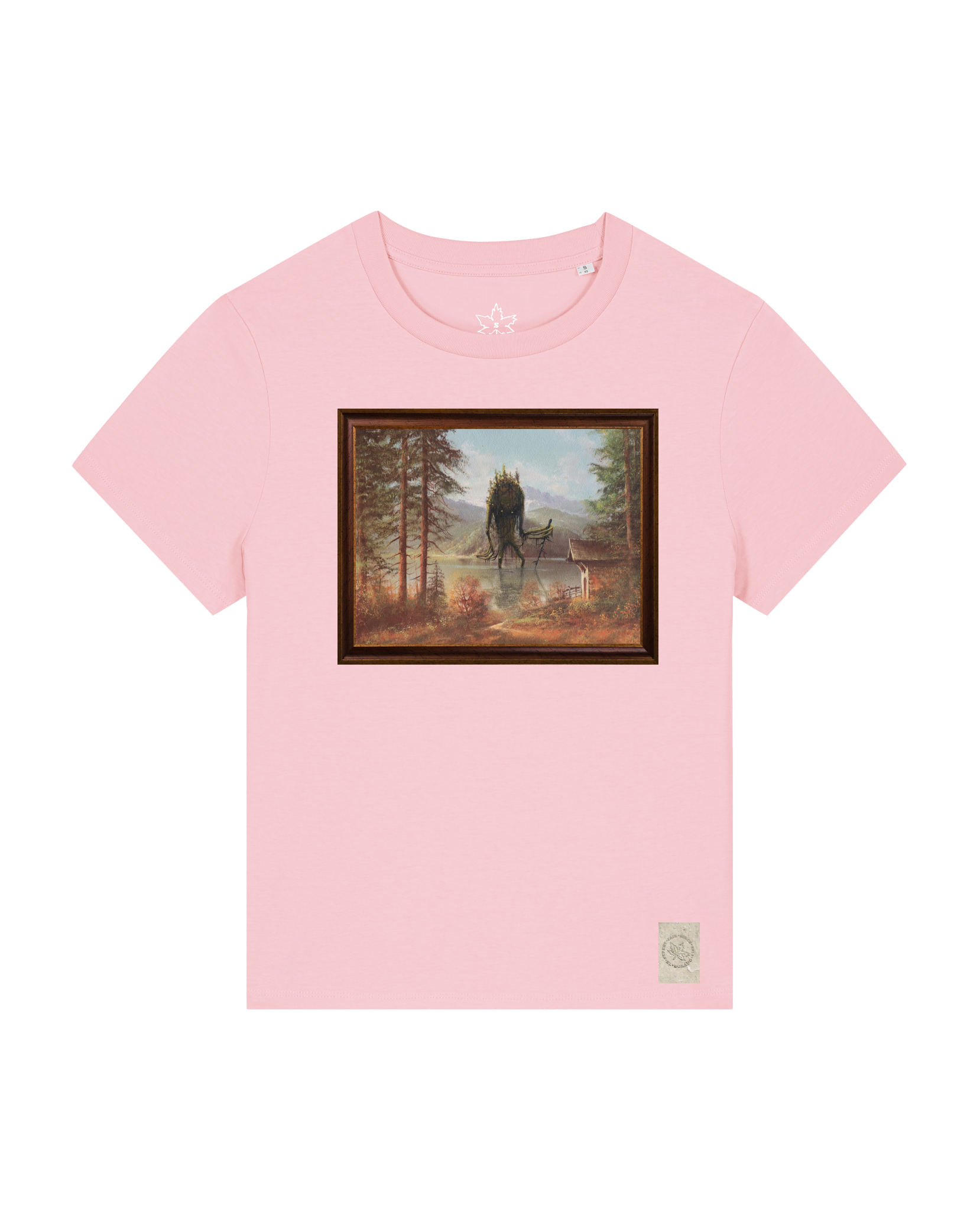bio-female-medium fit-tshirt-herbst im riesengebirge-sttw172-flamingo-front