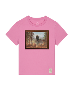 bio-female-medium fit-tshirt-herbst im riesengebirge-sttw172-kaugummi-front