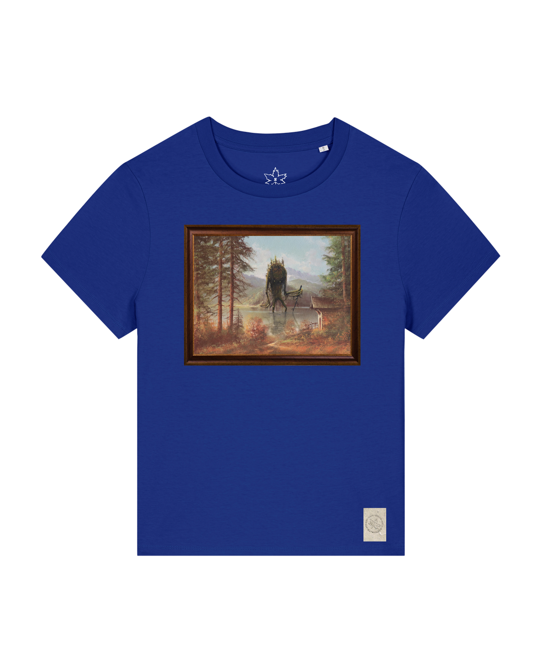 bio-female-medium fit-tshirt-herbst im riesengebirge-sttw172-kornblume-front