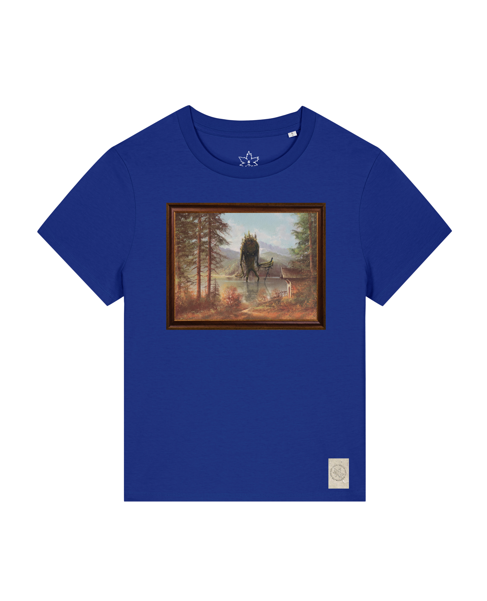 bio-female-medium fit-tshirt-herbst im riesengebirge-sttw172-kornblume-front