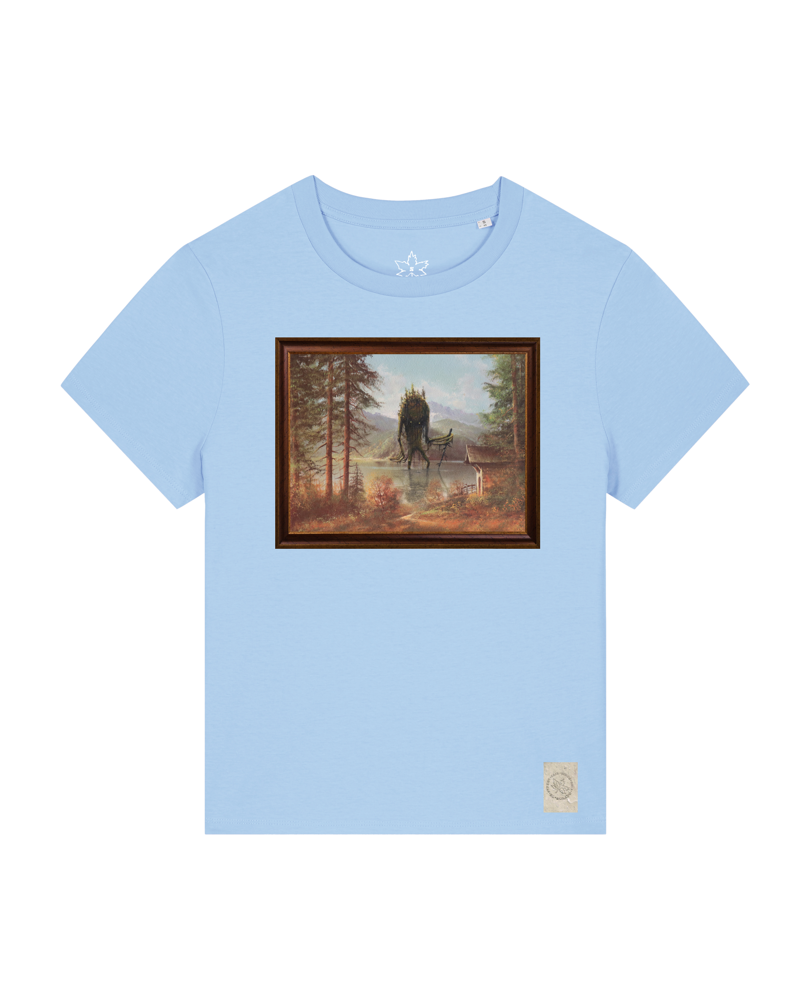bio-female-medium fit-tshirt-herbst im riesengebirge-sttw172-lagune-front