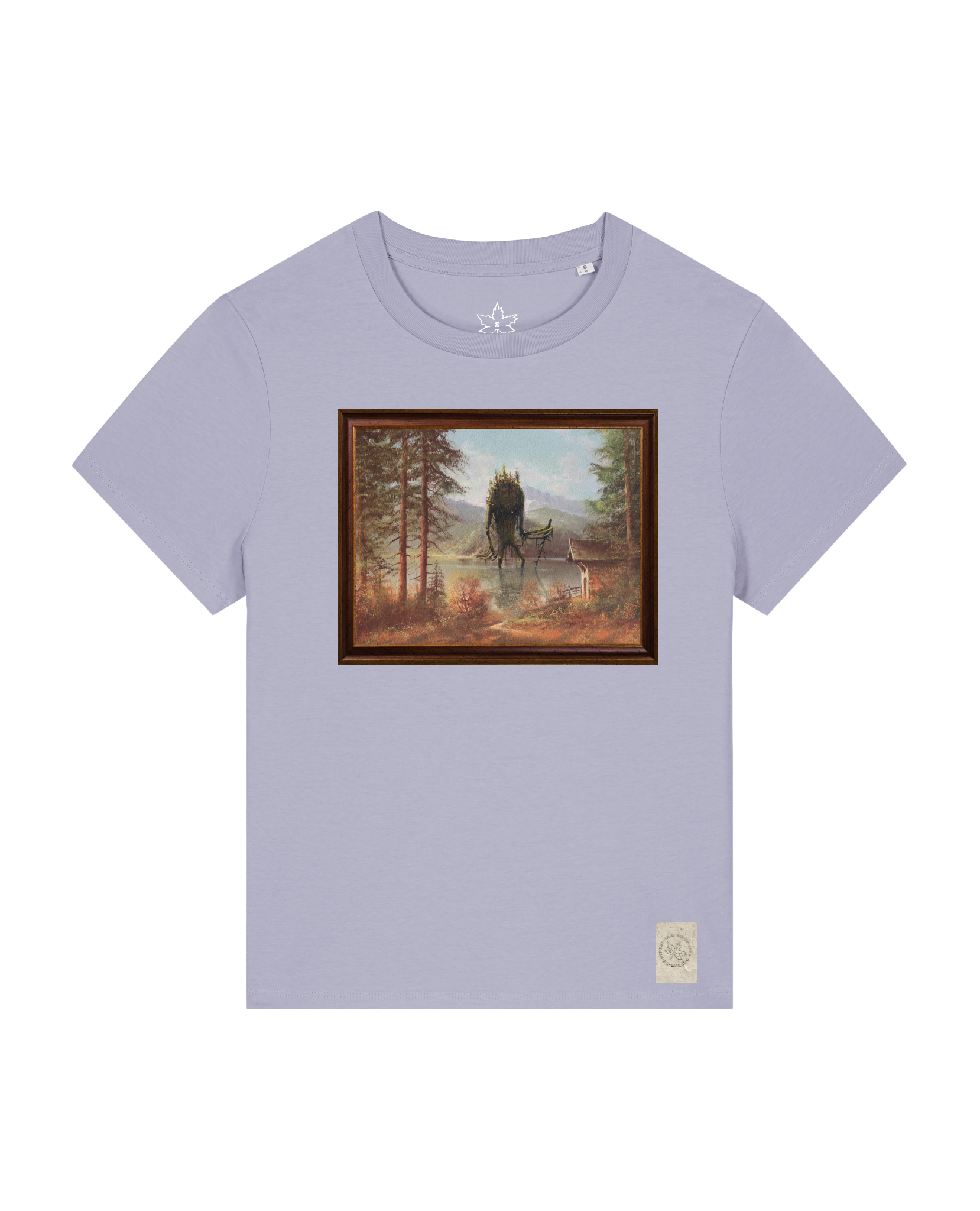 bio-female-medium fit-tshirt-herbst im riesengebirge-sttw172-lavender-front