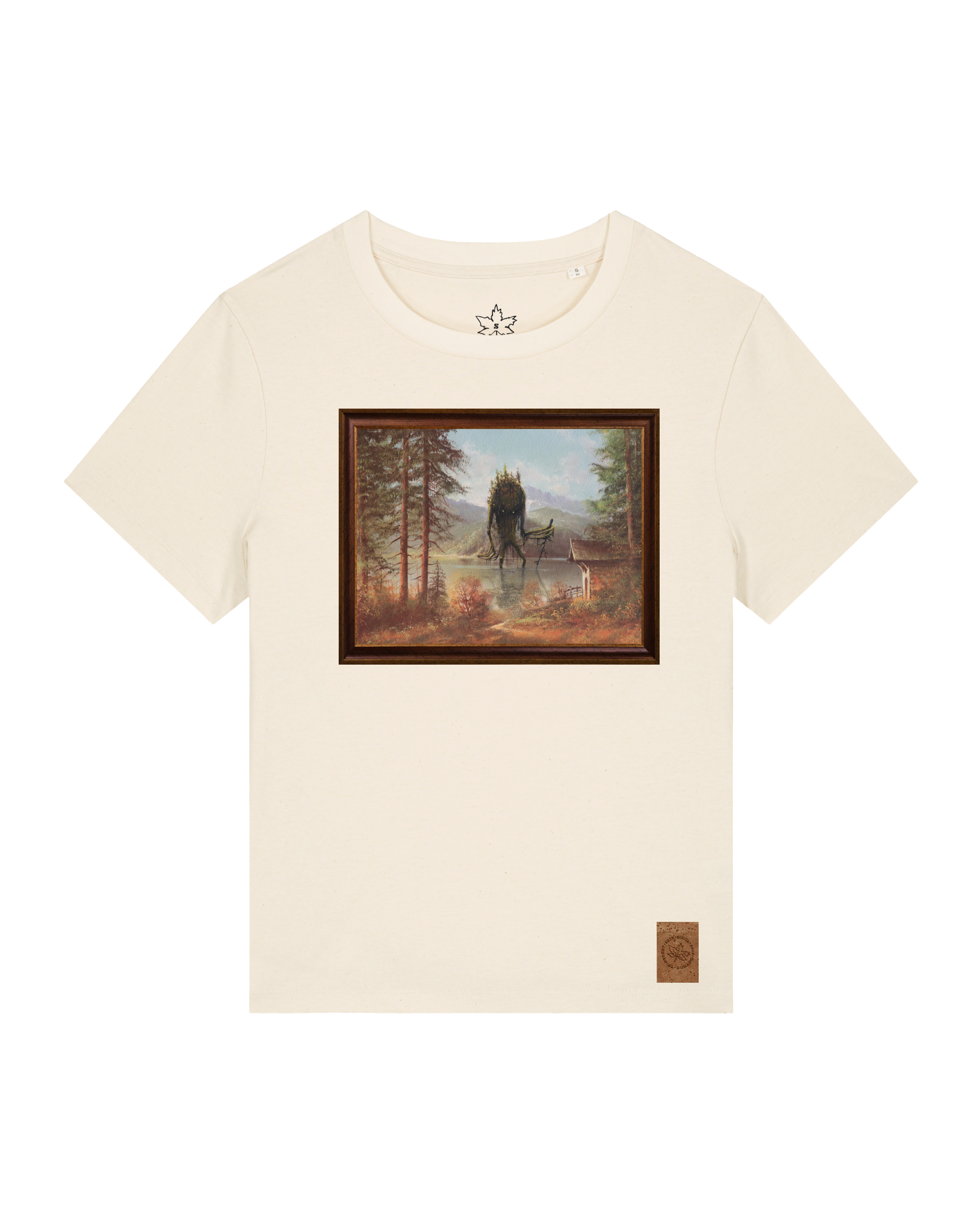 bio-female-medium fit-tshirt-herbst im riesengebirge-sttw172-natur-front