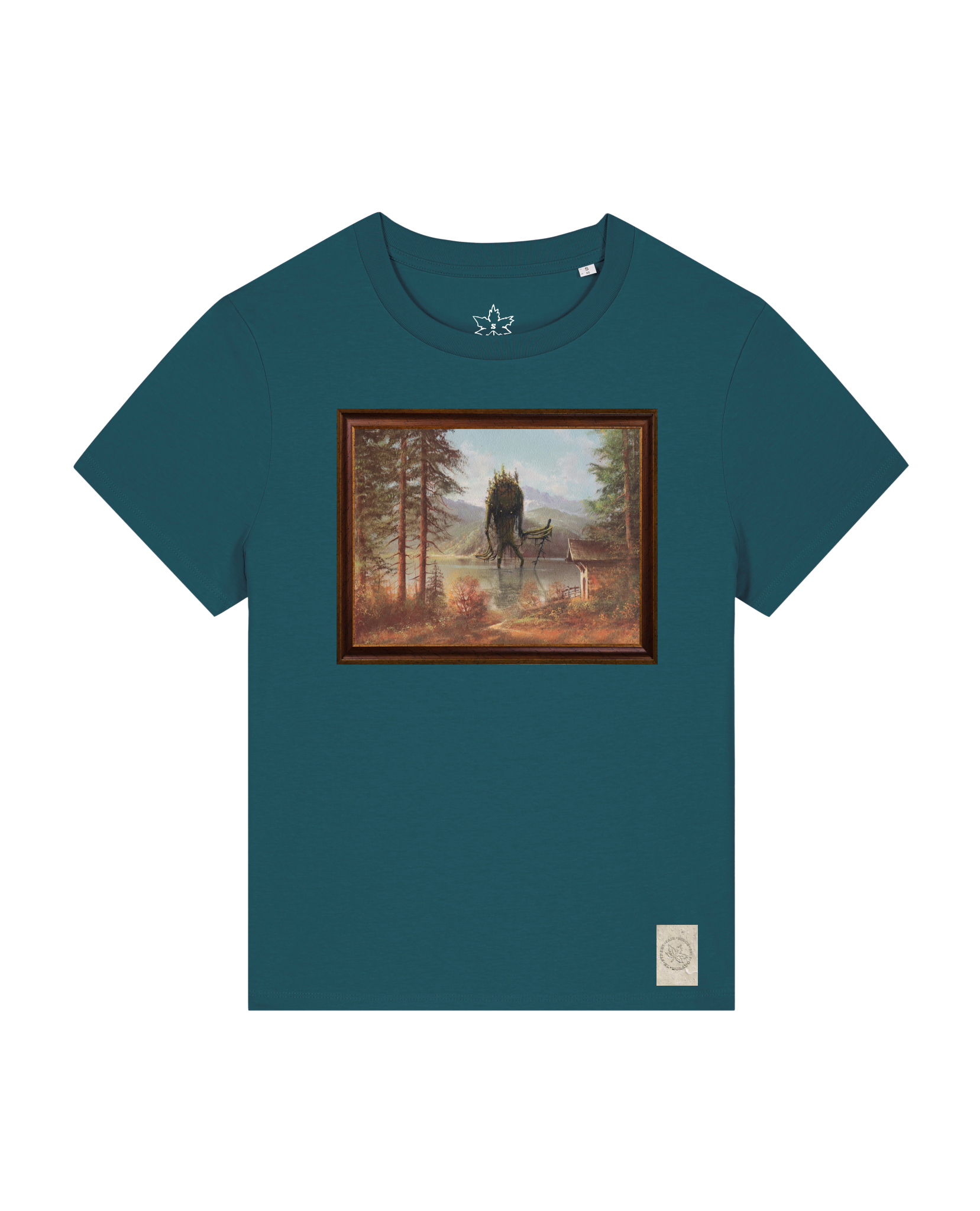 bio-female-medium fit-tshirt-herbst im riesengebirge-sttw172-nordmanntanne-front