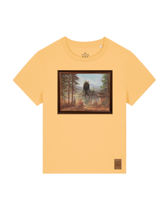 bio-female-medium fit-tshirt-herbst im riesengebirge-sttw172-senfkorn-front