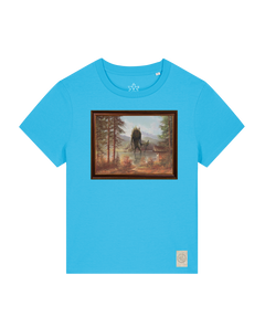 bio-female-medium fit-tshirt-herbst im riesengebirge-sttw172-wasserblau-front