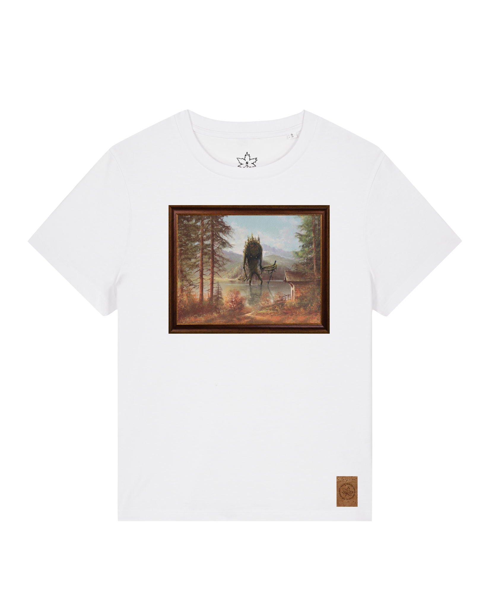 bio-female-medium fit-tshirt-herbst im riesengebirge-sttw172-weiß-front