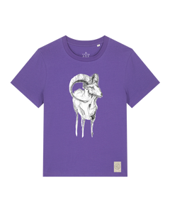 bio-female-medium fit-tshirt-ibex-sttw172-blaukraut-front