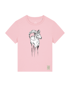 bio-female-medium fit-tshirt-ibex-sttw172-flamingo-front