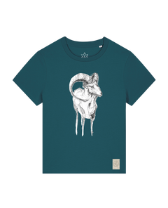 bio-female-medium fit-tshirt-ibex-sttw172-nordmanntanne-front