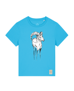 bio-female-medium fit-tshirt-ibex-sttw172-wasserblau-front